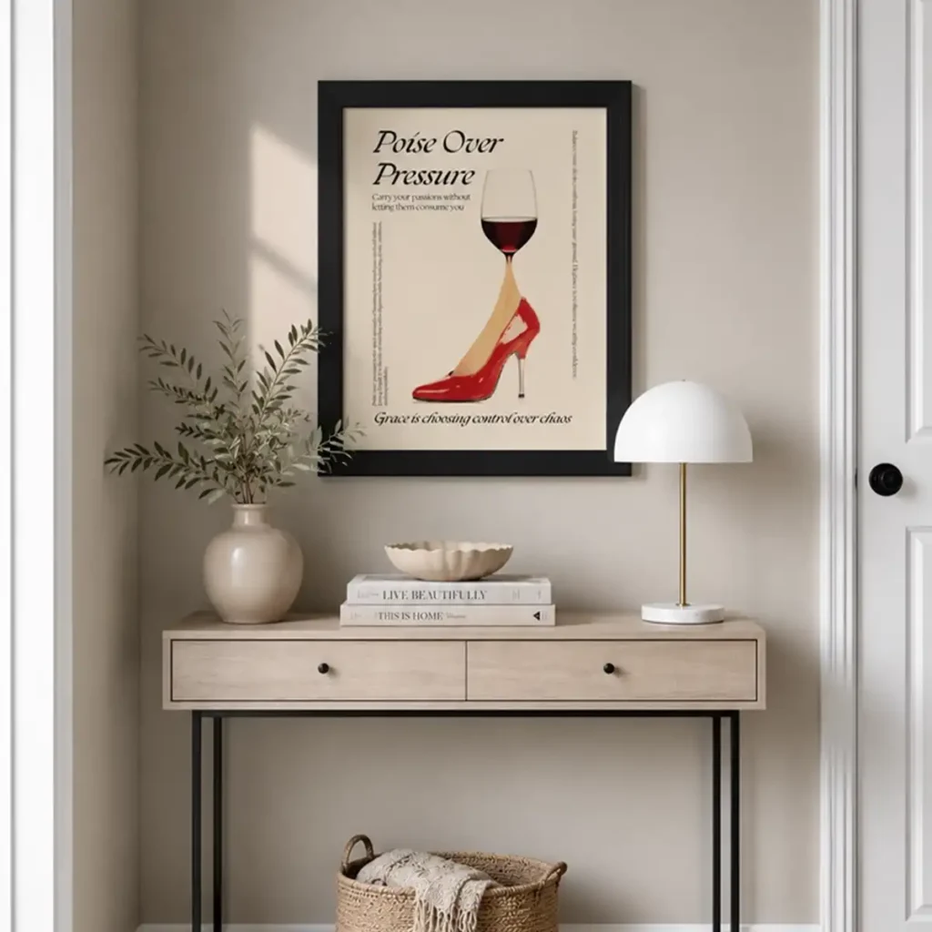 Poise Over Pressure Framed Poster