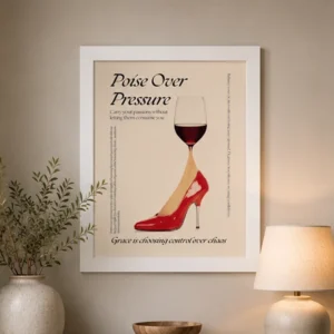 Poise Over Pressure Framed Poster