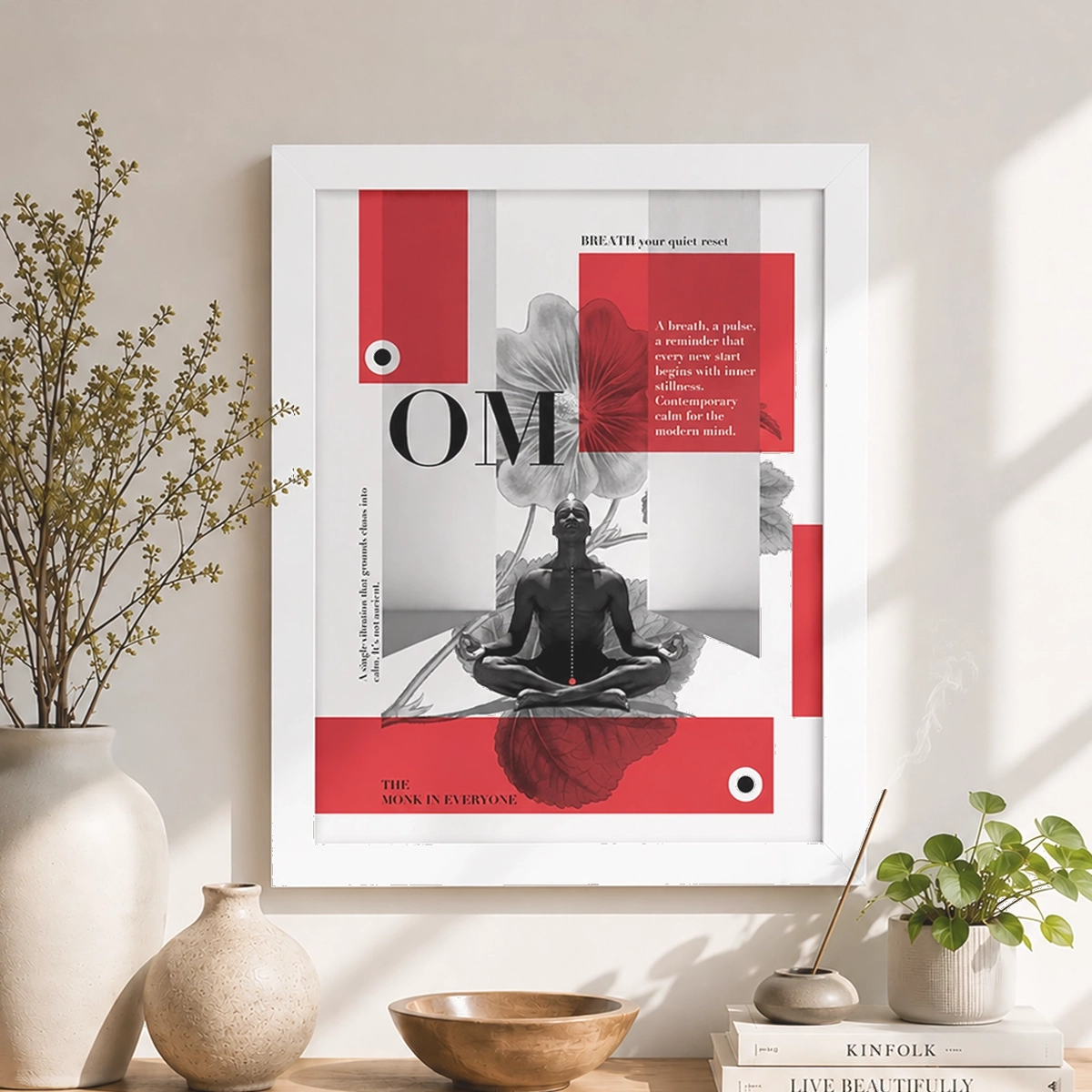 Om The Quiet Reset Wall Art