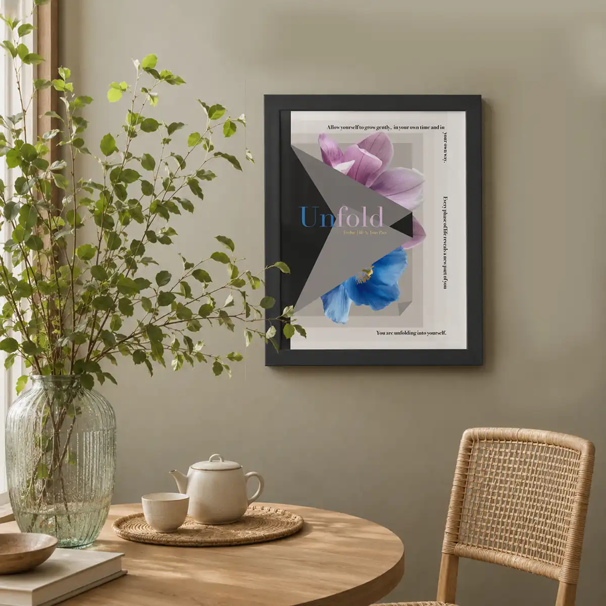 Unfold Evolve Wall Art Poster