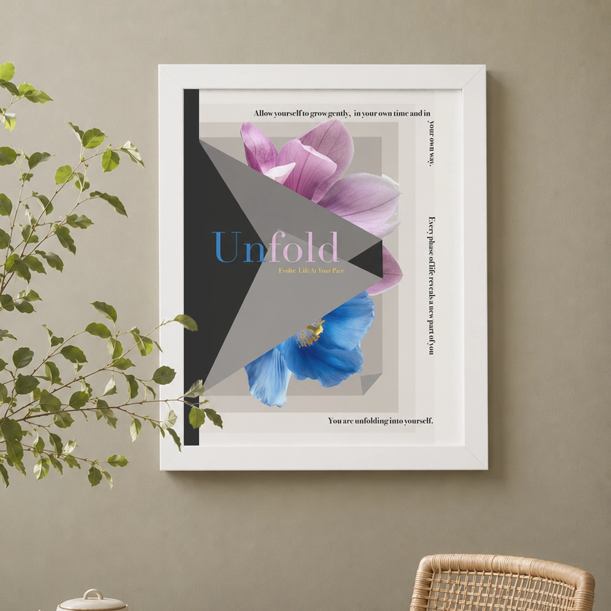 Unfold Evolve Wall Art Poster
