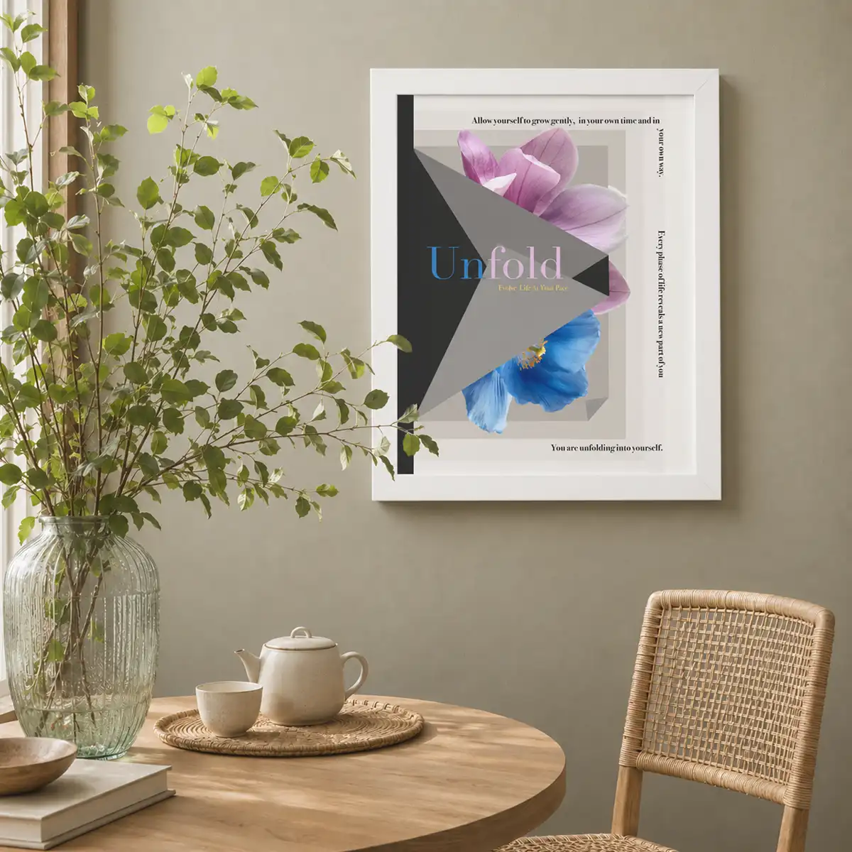 Unfold Evolve Wall Art Poster