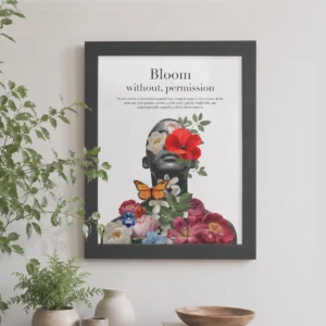 Bloom Without Permission Wall Art