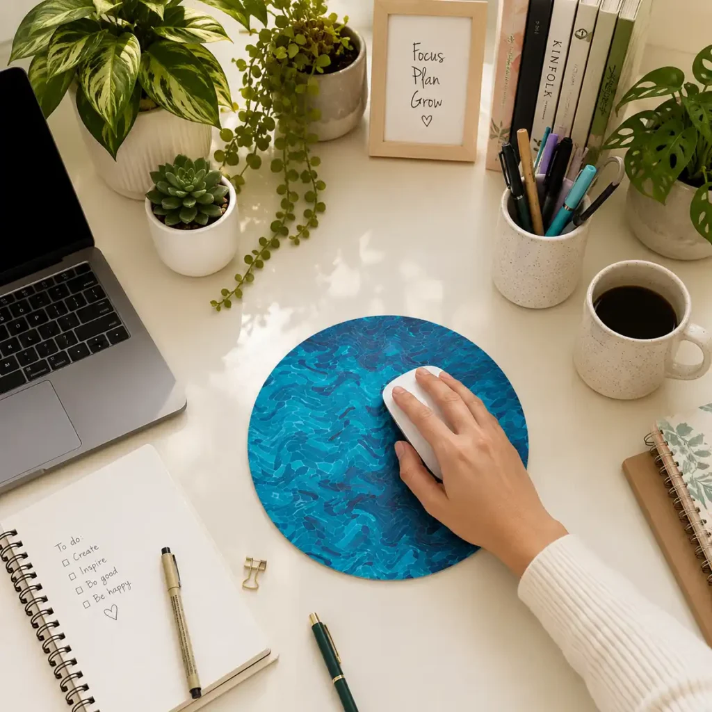 Blue Tide Mouse Pad