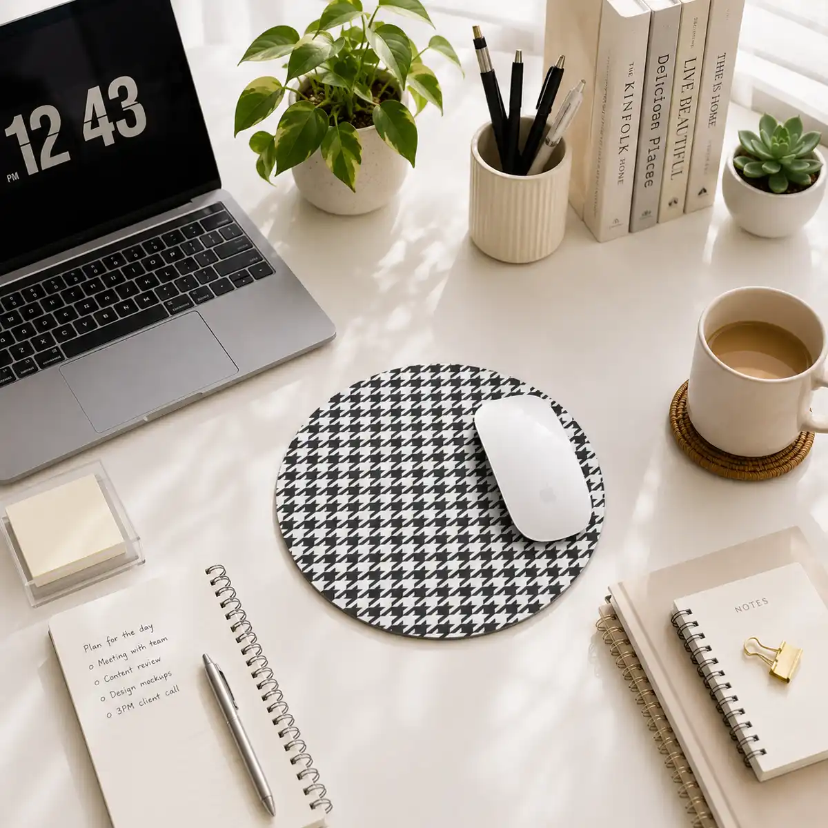 Houndstooth Mouse Pad