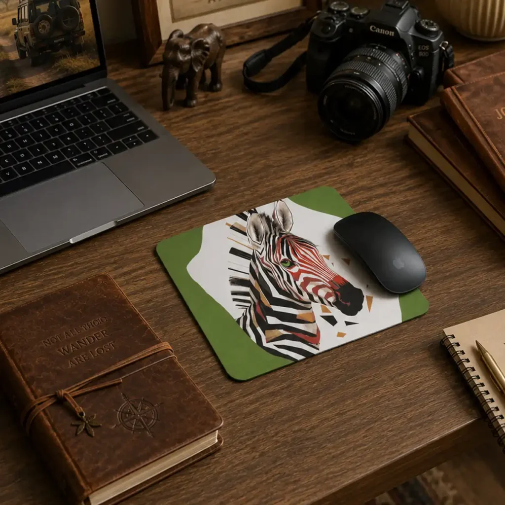 Zebra Muse Mouse Pad