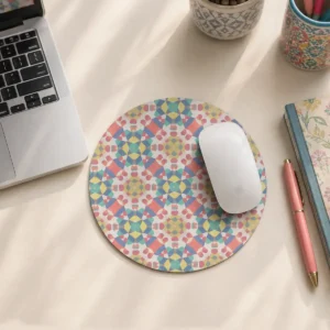 Mosaic Bloom Mouse Pad