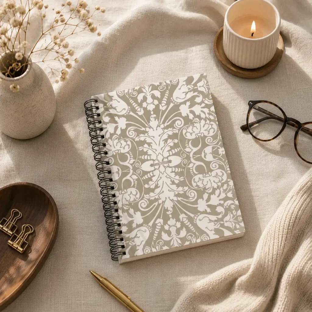 Ivory Bloom Notebook
