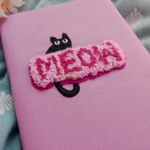 MEOW – Hand Embroidered A5 Journal