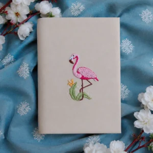 FLAMINGO – Hand Embroidered A5 Journal