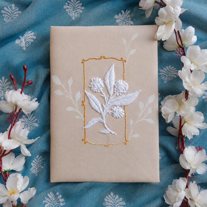 MOKSHA – Hand Embroidered A5 Journal