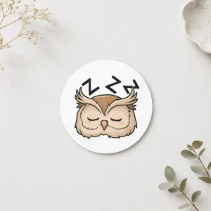 Sleepy Owl Coaster