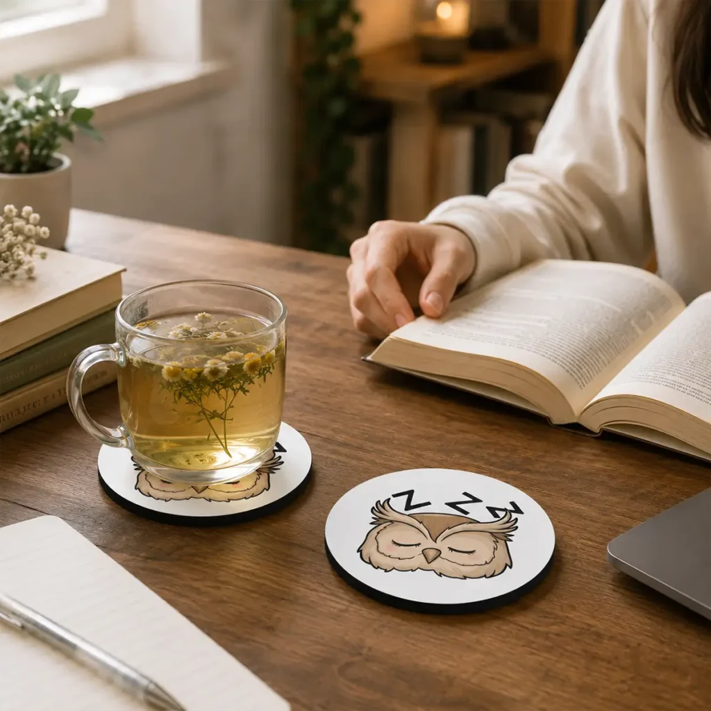 Sleepy Owl Coaster