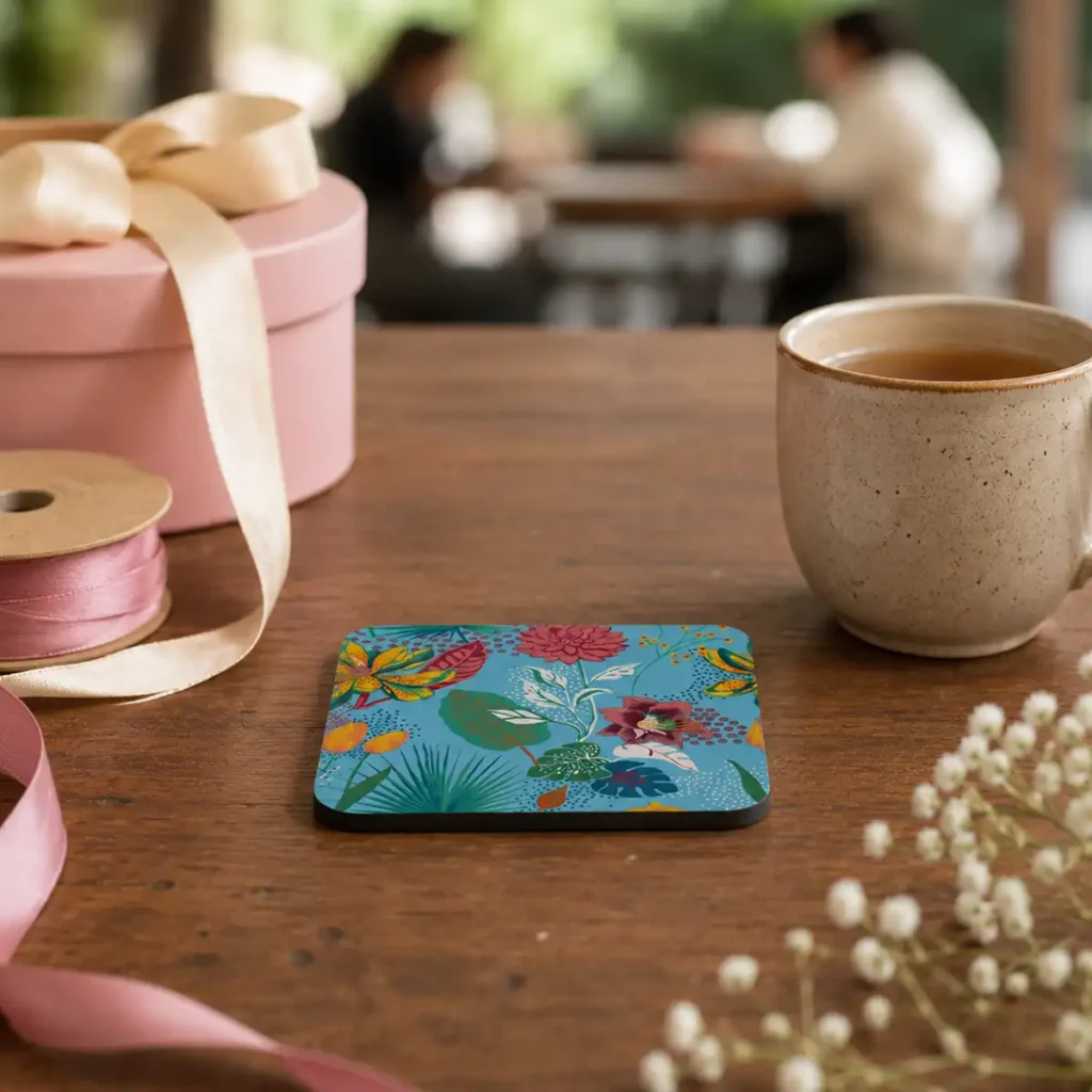 Blue Garden Coaster