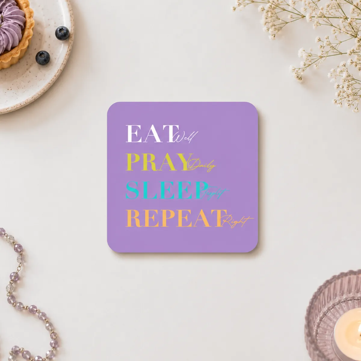 Eat Pray Sleep Coasters