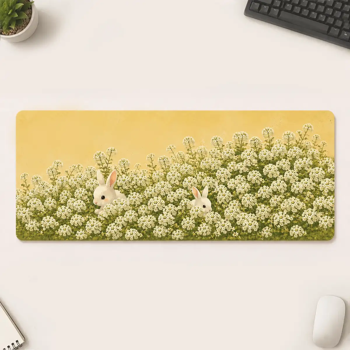 Little Meadow Friends Desk Mat