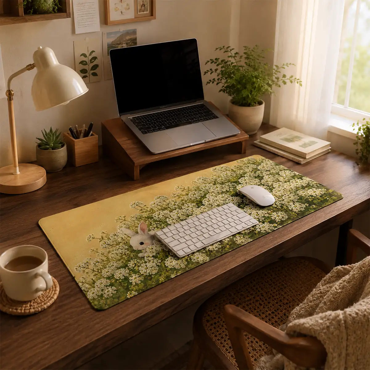 Little Meadow Friends Desk Mat