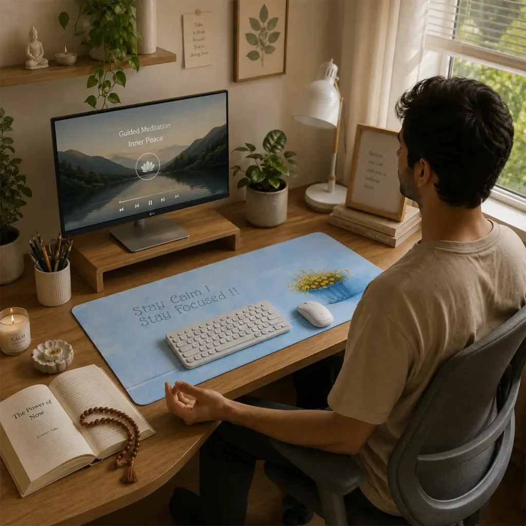 Calm & Focused Desk Mat