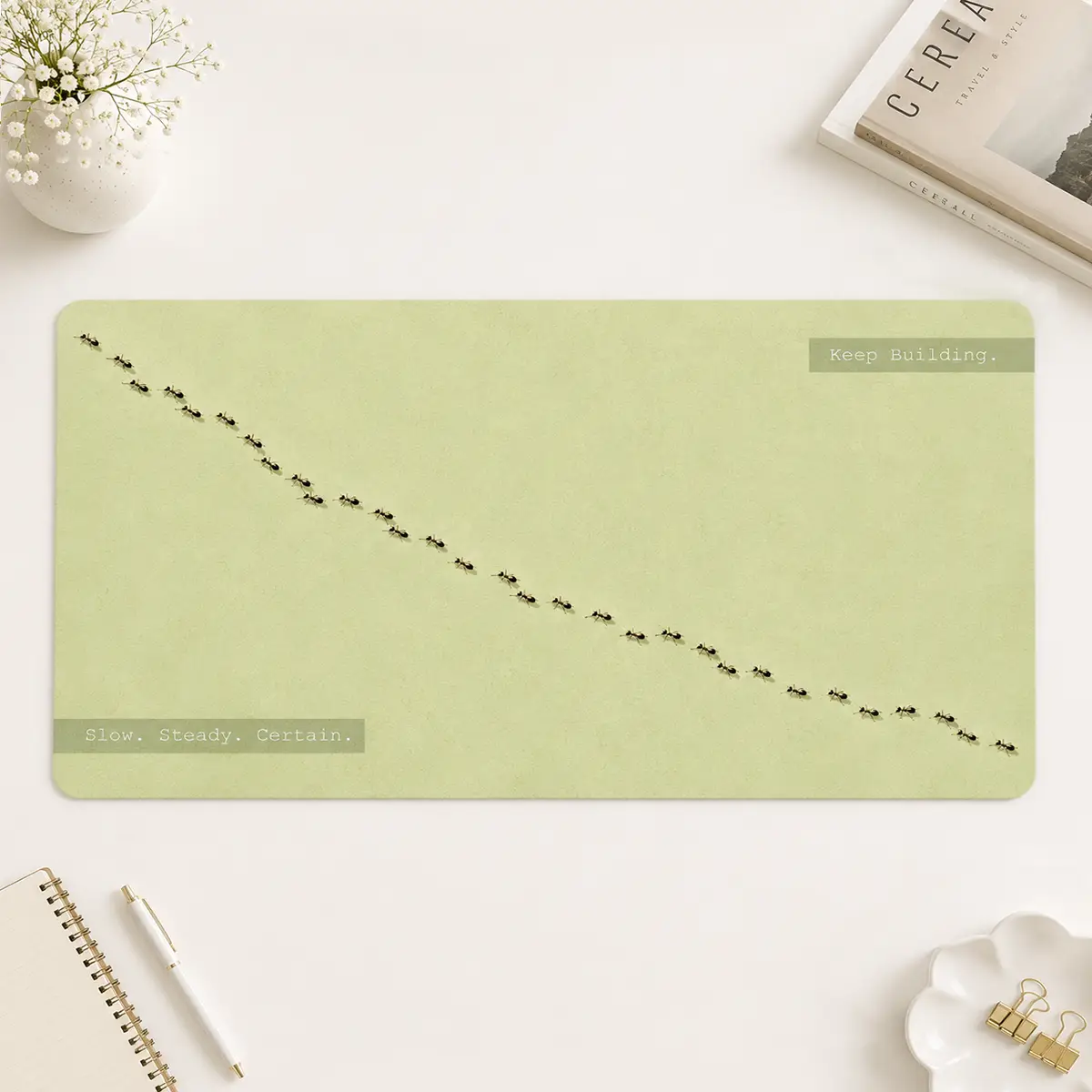 Keep going Desk Mat