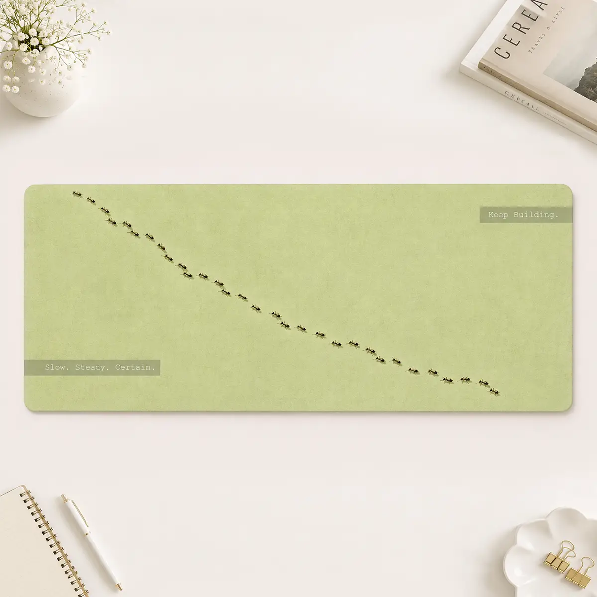 Keep going Desk Mat