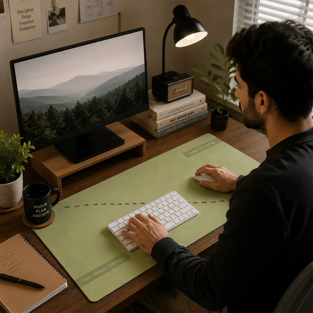 Keep going Desk Mat