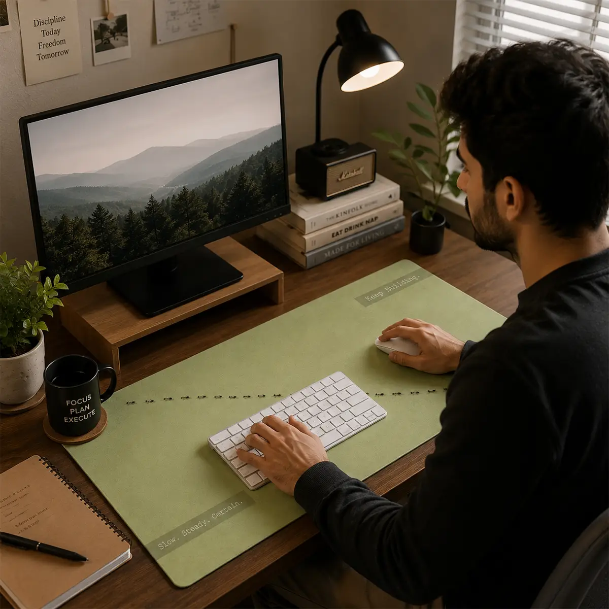 Keep going Desk Mat