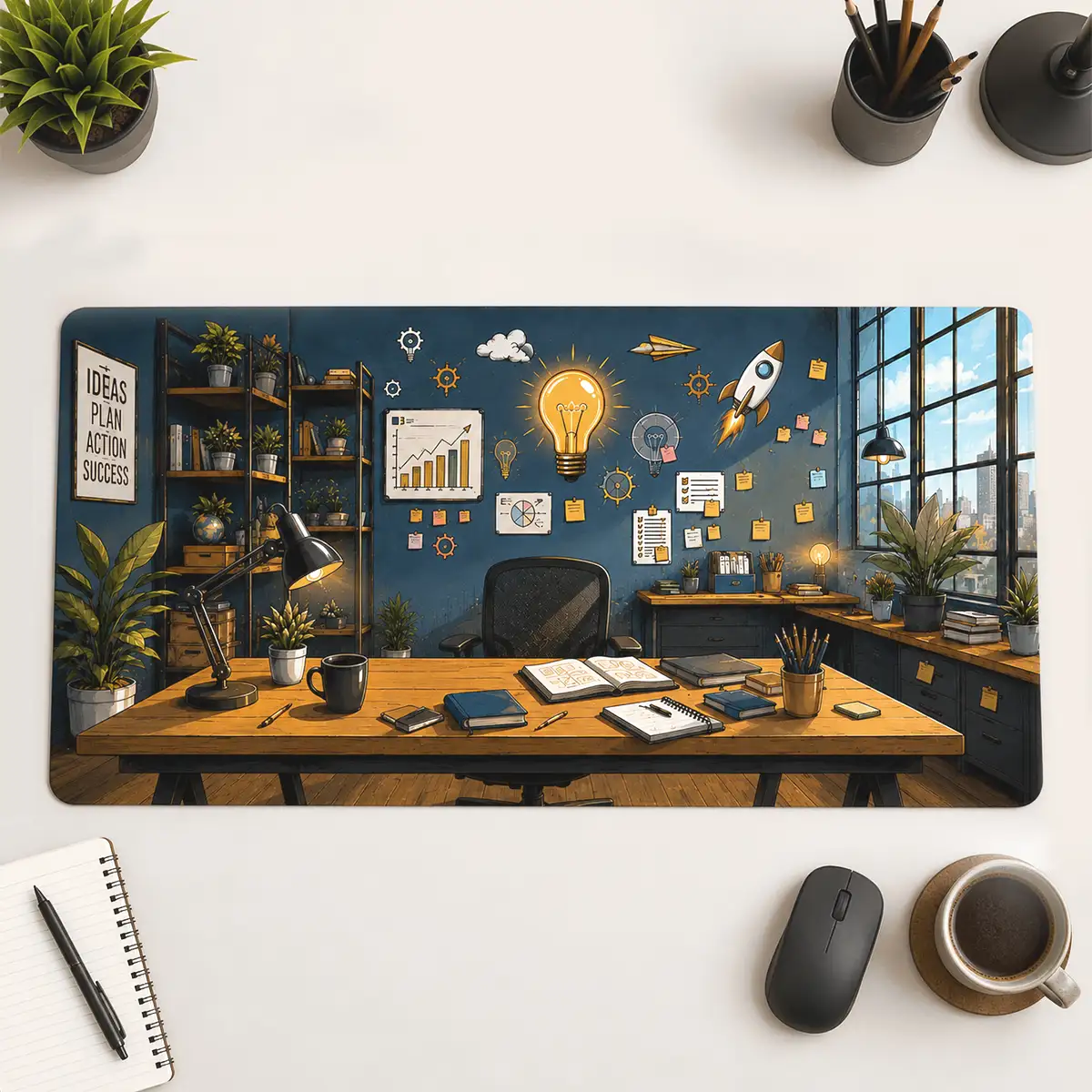 Work Mode Desk Mat
