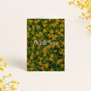 Thank You Floral Greeting Card