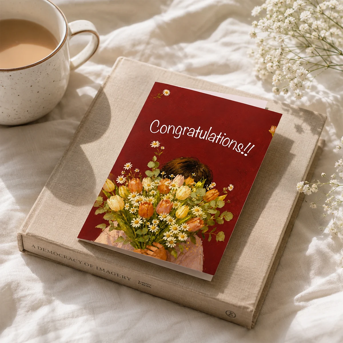 Congratulations Red Greeting Card