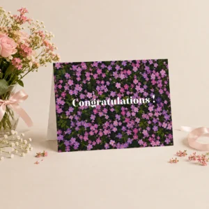 Congratulations Floral Greeting Card