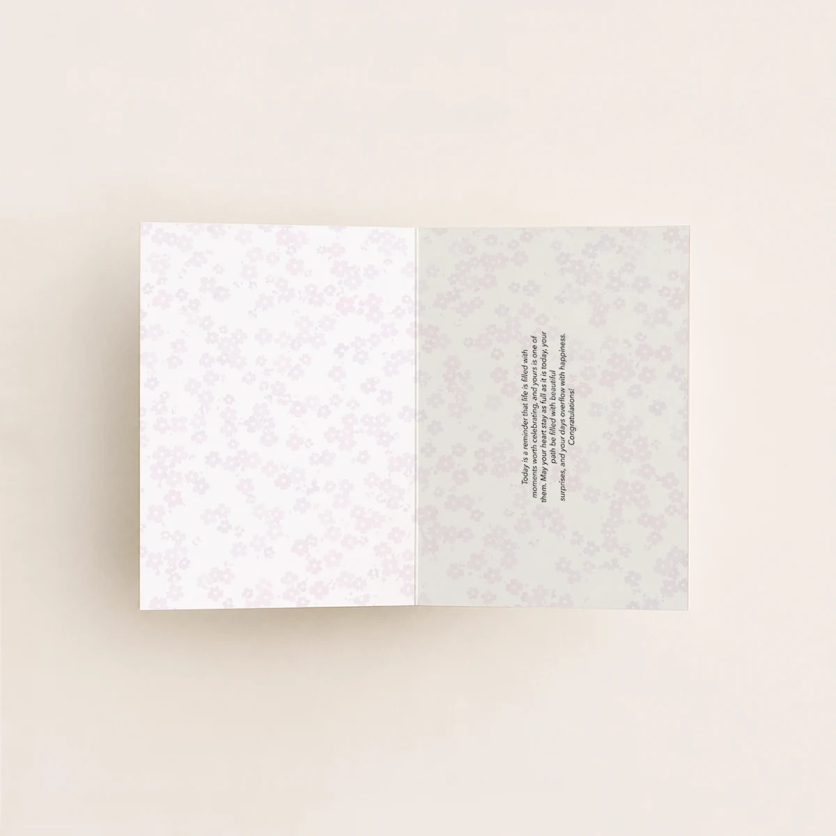 Congratulations Floral Greeting Card