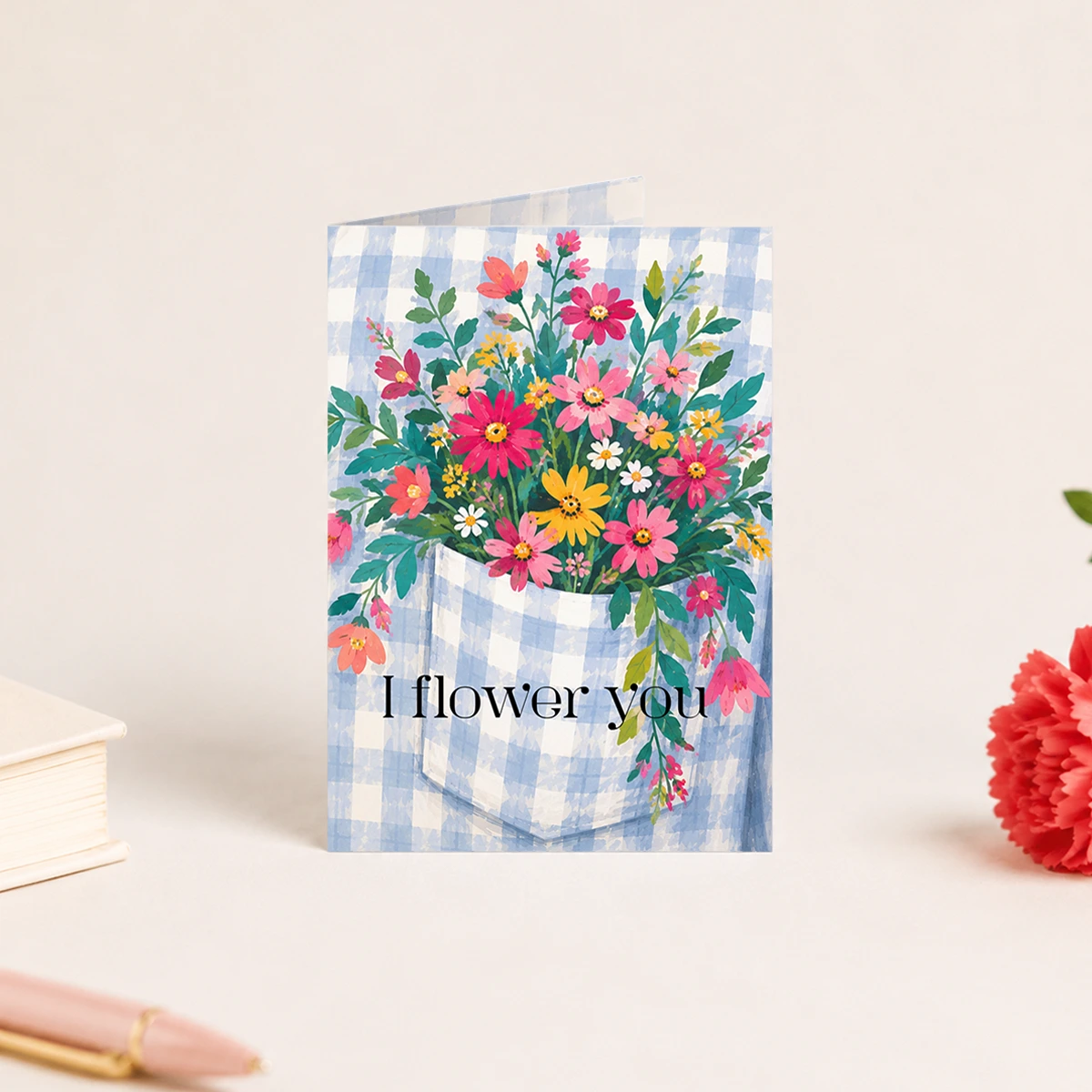 I Flower You Greeting Card