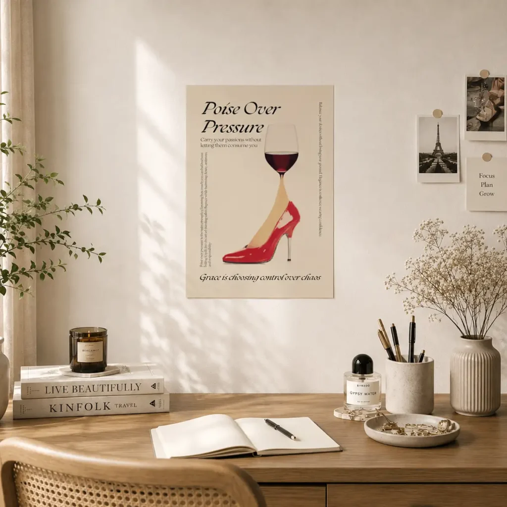 Poise Over Pressure Poster