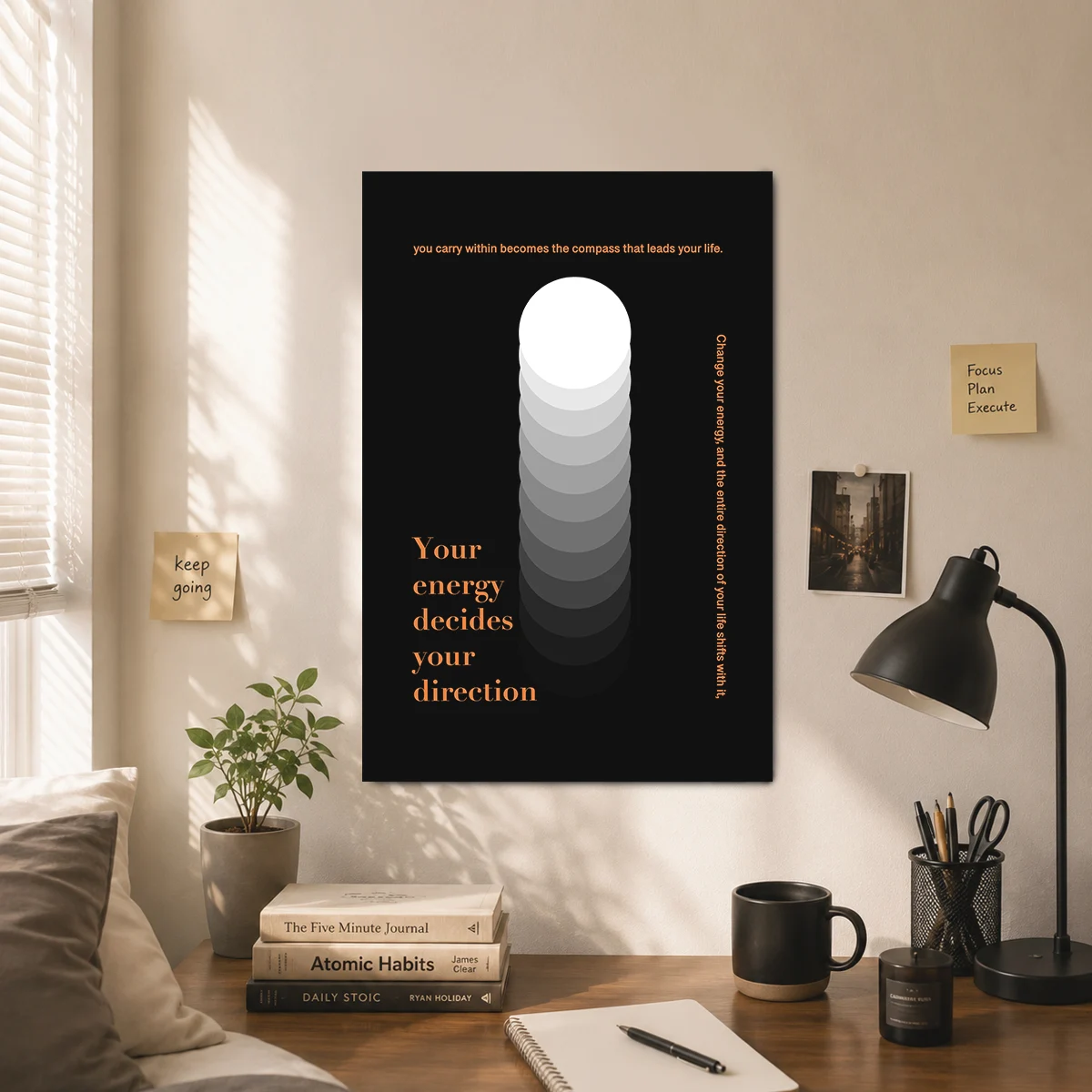 Your Energy Decides Your Direction poster