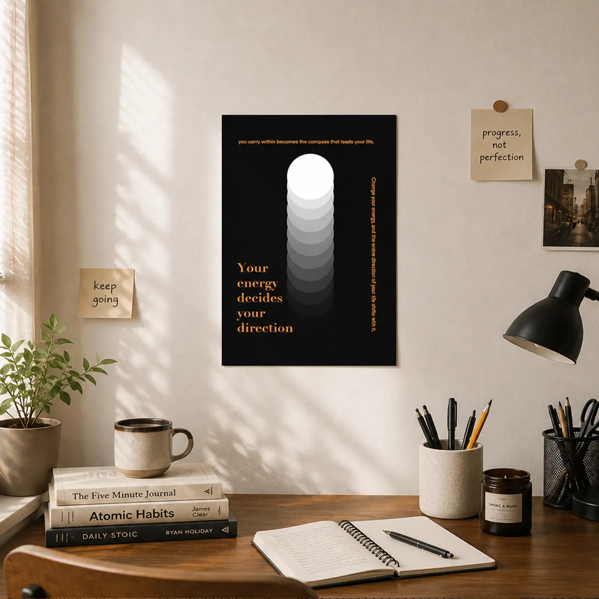 Your Energy Decides Your Direction Poster