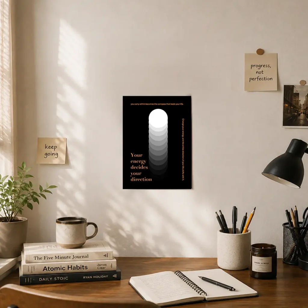 Your Energy Decides Your Direction Poster