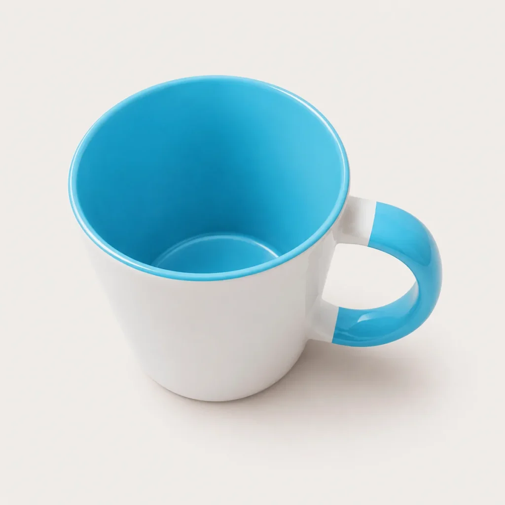 light blue mug