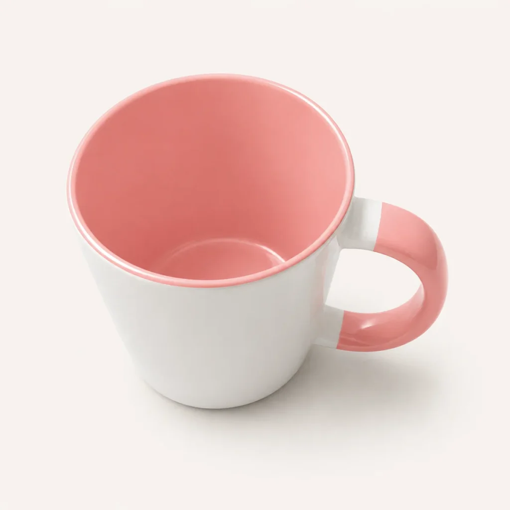 light pink mug