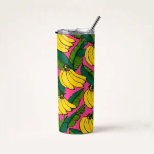 Banana Life Printed Tumbler - Yellow, 20 oz