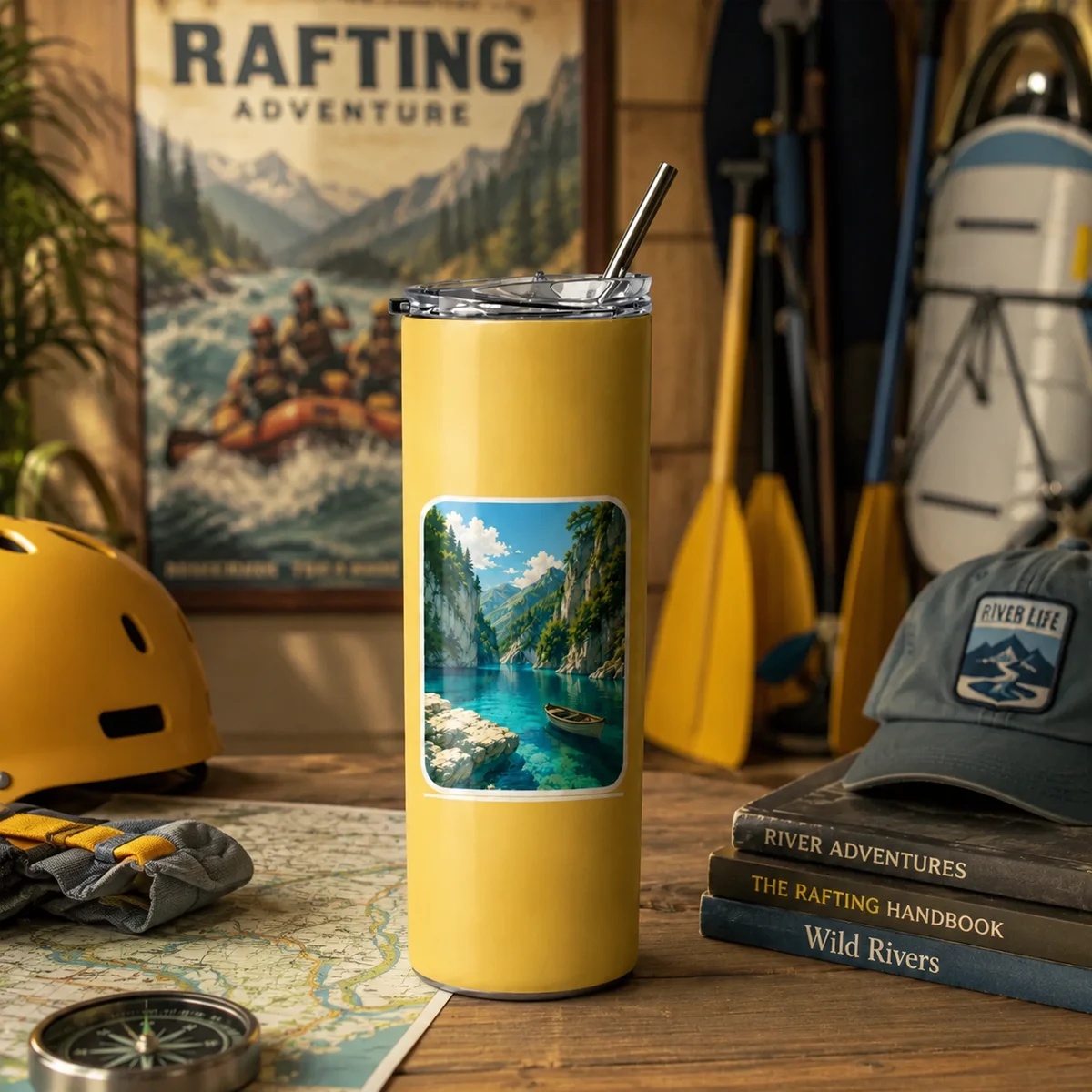 Golden Escape Printed Tumbler