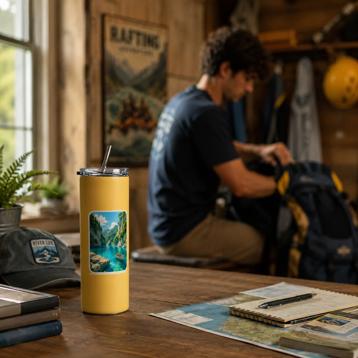 Golden Escape Printed Tumbler
