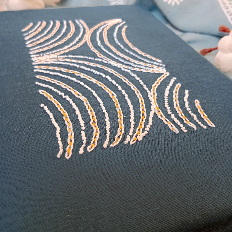 MOON MOON – Hand Embroidered A5 Journal