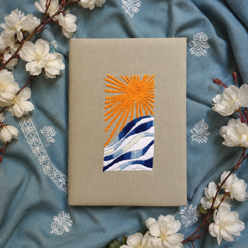 RISEUP – Hand Embroidered A5 Journal