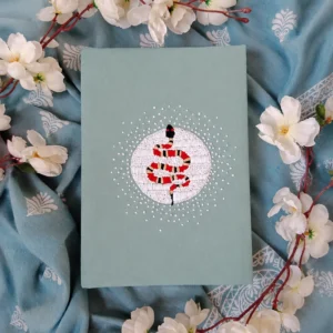 SCARLET – Hand Embroidered A5 Journal