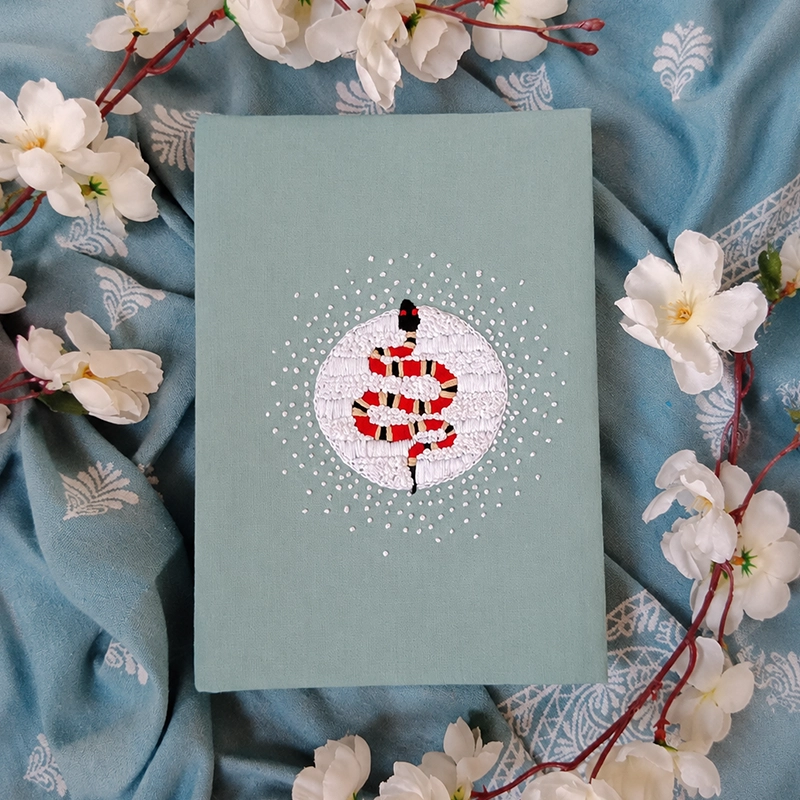 SCARLET – Hand Embroidered A5 Journal