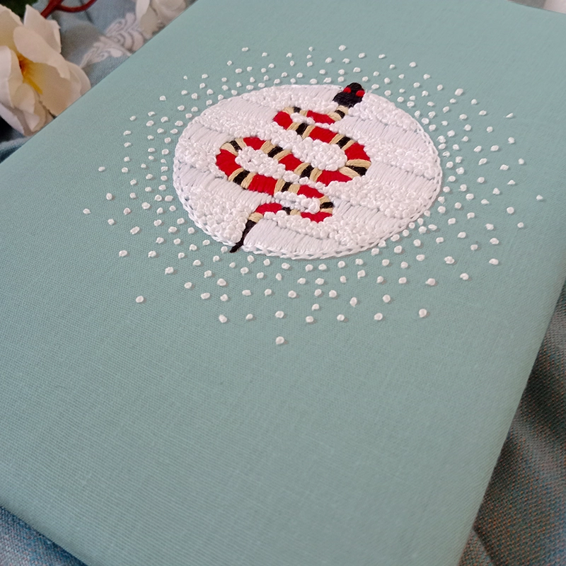 SCARLET – Hand Embroidered A5 Journal