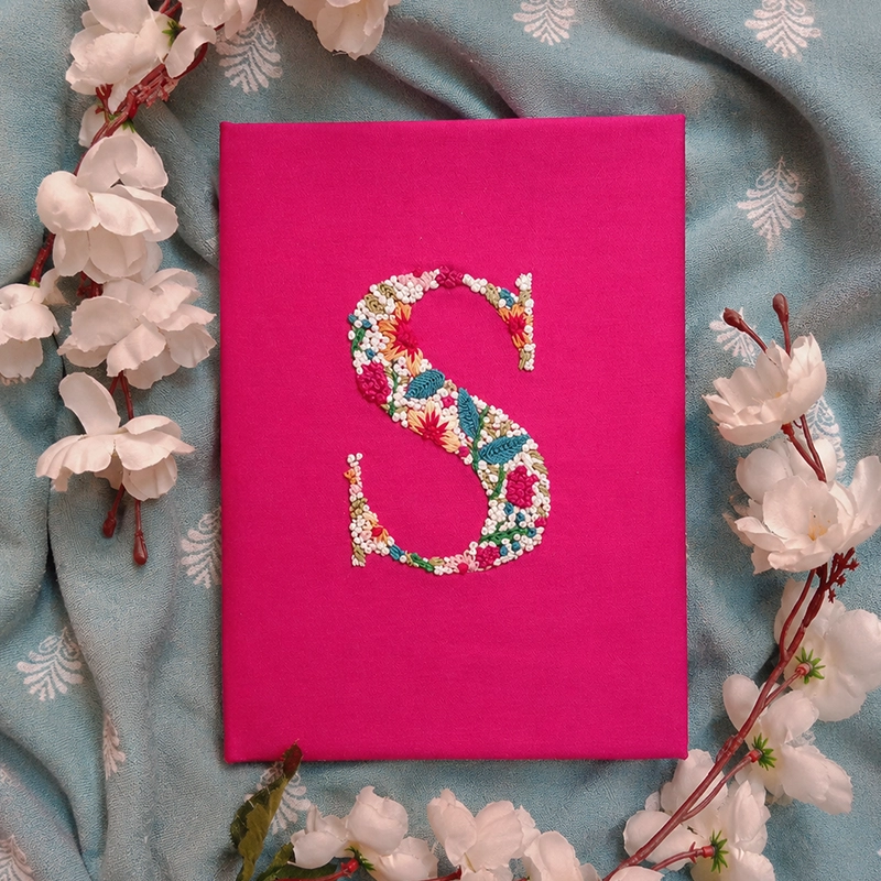 SOLITUDE – Hand Embroidered A5 Journal