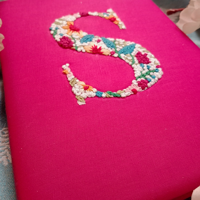 SOLITUDE – Hand Embroidered A5 Journal