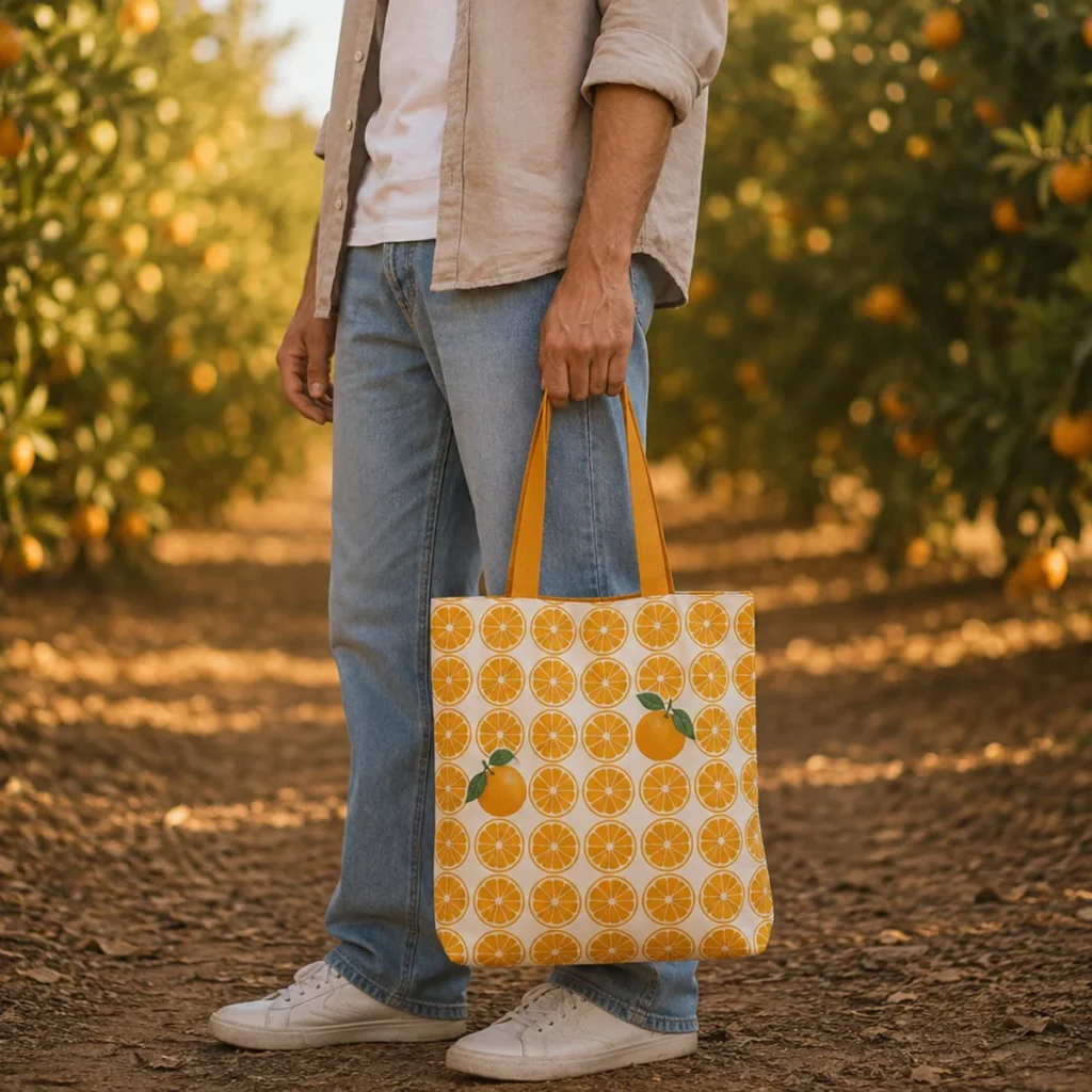 Oranges Tote bag With Zipper