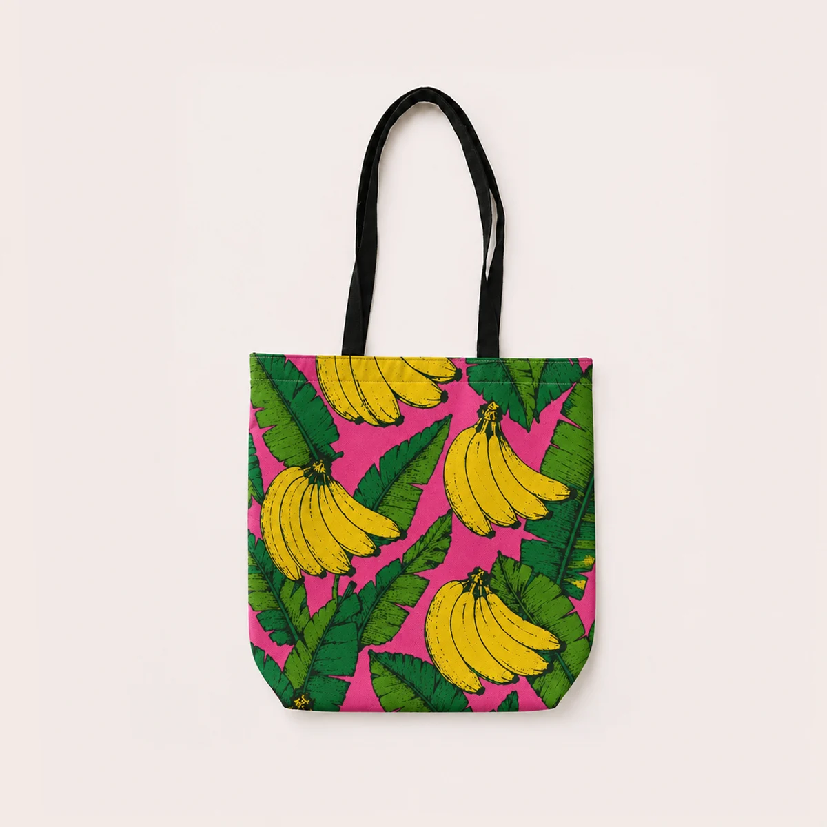 Be Banana Tote Bag With Zipper